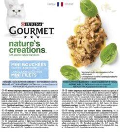 Gourmet Nature's Creations - Kattenvoer Natvoer - Zeevis - 48 X 85 Gr -Huisdierbenodigdheden 1089x1200 1