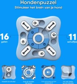 Honden Speelgoed Intelligentie – Hondenpuzzel - Interactieve Training – Voorkomt Verveling – 16 Vakjes – 11 Verplaatsbare Schuifjes - Denkspelletjes Voor Honden - Anti Schrokbak Hond – LumifyMe 14 Honden Speelgoed Intelligentie – Hondenpuzzel - Interactieve Training – Voorkomt Verveling – 16 Vakjes – 11 Verplaatsbare Schuifjes - Denkspelletjes Voor Honden - Anti Schrokbak Hond – LumifyMe -Huisdierbenodigdheden 1098x1200