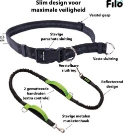Filo Elastische Hondenriem Middel - Hardlopen En Wandelen - Hardloopriem Hond Handsfree Met Heuptasje - Looplijn Met Heupriem - Canicross Gordel Honden - Riemen - Heupgordel - Leiband 13 Filo Elastische Hondenriem Middel - Hardlopen En Wandelen - Hardloopriem Hond Handsfree Met Heuptasje - Looplijn Met Heupriem - Canicross Gordel Honden - Riemen - Heupgordel - Leiband -Huisdierbenodigdheden 1112x1200