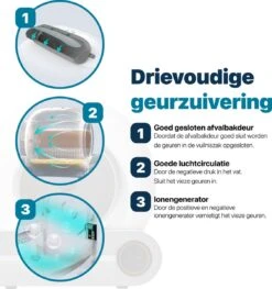 BOME Automatische Kattenbak - Zelfreinigende Kattenbak - Met App En Touchscreen - 65L 16 BOME Automatische Kattenbak - Zelfreinigende Kattenbak - Met App En Touchscreen - 65L -Huisdierbenodigdheden 1128x1200 3