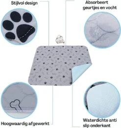 XXL Puppy Training Pad - Plasmat - Zwart - 104 X 104 Cm - Hondentoilet - Herbruikbaar - Wasbaar 14 XXL Puppy Training Pad - Plasmat - Zwart - 104 X 104 Cm - Hondentoilet - Herbruikbaar - Wasbaar -Huisdierbenodigdheden 1137x1200