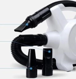 Hondenfohn - Waterblazer Met Draaiknop - 2400W Vermogen Met Warme En Koude Stand - Wit -Huisdierbenodigdheden 1151x1200