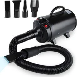 Vivid Green Waterblazer Met 3 Opzetstukken - Hondenfohn - Voor Honden - Met Geluiddemper - 2800W