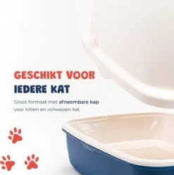 JC Pets Premium Kattenbak Systeem - Inclusief 2.5KG / 4L Kattenbakvulling - Zelfreinigend -Huisdierbenodigdheden 1195x1200 6