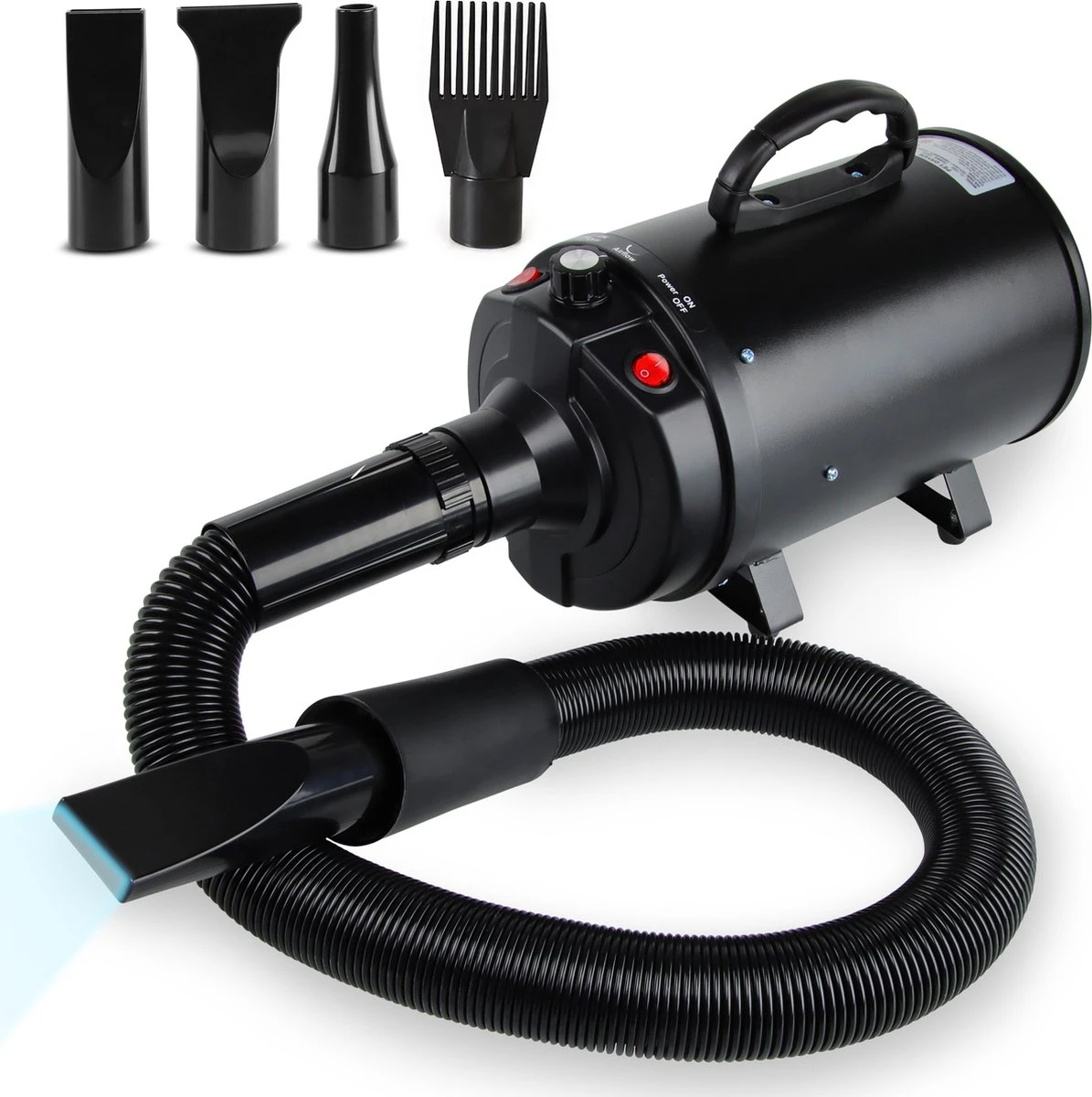 Vivid Green Waterblazer Met 3 Opzetstukken - Hondenfohn - Voor Honden - Met Geluiddemper - 2800W 3 Vivid Green Waterblazer Met 3 Opzetstukken - Hondenfohn - Voor Honden - Met Geluiddemper - 2800W