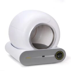 Merkloos Petlux® Zelfreinigende Automatische Kattenbak Met App En LED-Touch -Huisdierbenodigdheden 1196x1200