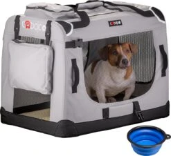 Cadoca Hondentransportbox Opvouwbaar - Maat M -Huisdierbenodigdheden 1200x1099