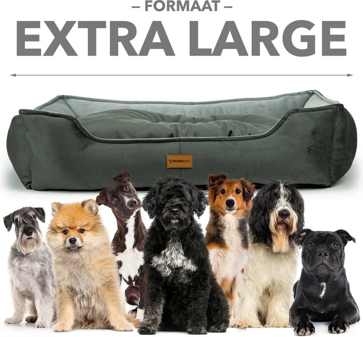 Primeplus Grote Hondenmand XL - Grijs - 100x80x20 CM - Orthopedische Hondenmanden - Hondenkussen 6 Primeplus Grote Hondenmand XL - Grijs - 100x80x20 CM - Orthopedische Hondenmanden - Hondenkussen - Afbeelding 4