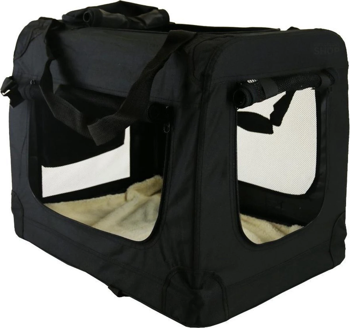 Topmast Reisbench Nylon Bench Stoffen Bench Zwart 120 X 79 X 79 Cm - Honden Boven 50 Kilo 4 Topmast Reisbench Nylon Bench Stoffen Bench Zwart 120 X 79 X 79 Cm - Honden Boven 50 Kilo - Afbeelding 2