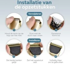 BYER Professionele Dieren Tondeuse Set - Voor Huisdieren Katten & Honden - Draadloos - Oplaadbare Pet Trimmer - Dog Tondeuze Clipper - 5 Standen & Vier Opzetkammen - Low Noise 18 BYER Professionele Dieren Tondeuse Set - Voor Huisdieren Katten & Honden - Draadloos - Oplaadbare Pet Trimmer - Dog Tondeuze Clipper - 5 Standen & Vier Opzetkammen - Low Noise -Huisdierbenodigdheden 1200x1148 6