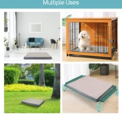 Nobleza Orthopedische Hondenkussen Wasbaar - Hondenbed - Maat L: 90 X 70 X 8 Cm - Grijs -Huisdierbenodigdheden 1200x1152