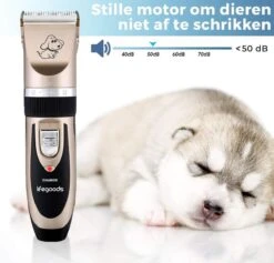 LifeGoods Hondentondeuse - Voor Katten En Honden - Complete Set - 5 Standen - Draadloos - Oplaadbaar - Goud/Zwart -Huisdierbenodigdheden 1200x1153 3