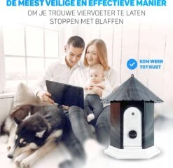 Vulpes Pets® Anti Blaf Apparaat Pro - Anti Blafband Voor Alle Honden - Luxe Hondentrainer - Diervriendelijk & Zonder Schok - Inclusief 9V Batterij - Waterbestendig - Ophangbaar - Instelbare Ultrasone Niveauregeling - 4 Standen -Huisdierbenodigdheden 1200x1160