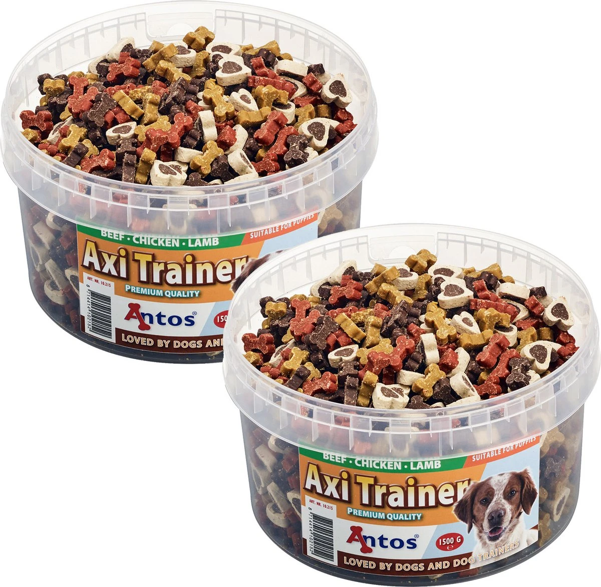 Antos Axi Trainer - Hondensnacks - 2 X Kip Lam Rund 1500 G 5 Antos Axi Trainer - Hondensnacks - 2 X Kip Lam Rund 1500 G - Afbeelding 3