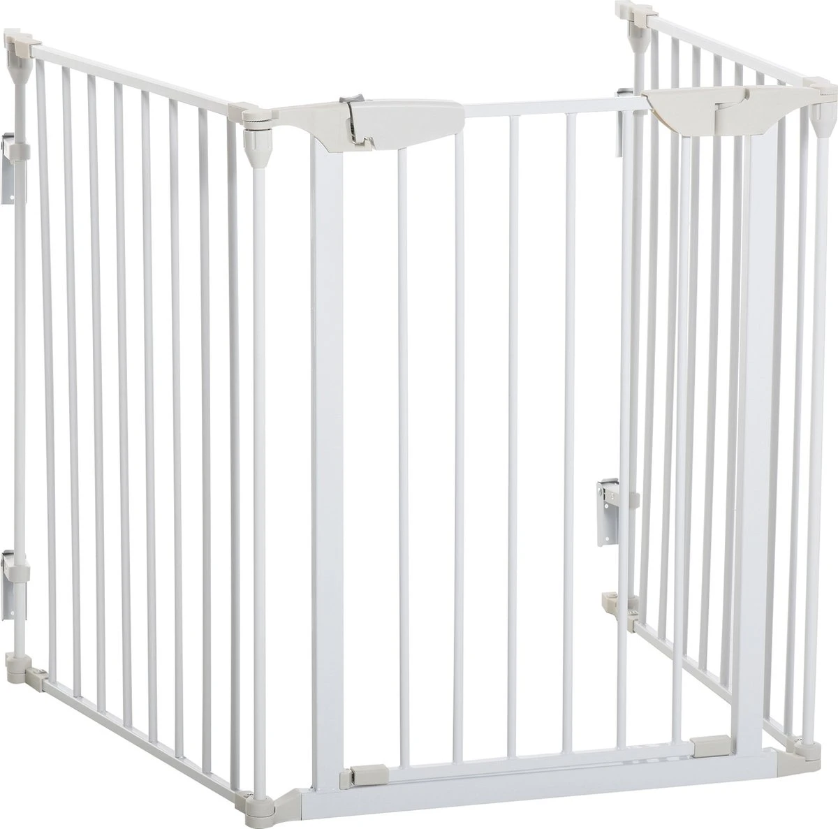 PawHut Afschermhek Voor Honden Veiligheidshek Hondenhek 3 Elementen Kunststof Wit D06-100V01 7 PawHut Afschermhek Voor Honden Veiligheidshek Hondenhek 3 Elementen Kunststof Wit D06-100V01 - Afbeelding 5