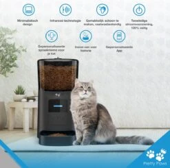 Pretty Paws PP005 Wifi Voerautomaat Zwart - Automatische Voerbak - Slimme Voerautomaat Met App - Instelbaar Voedingsschema - WIFI -Huisdierbenodigdheden 1200x1190 9