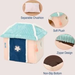 Merkloos Petsential Sakura Japanse Mand - Voor Katten (kattenmand) En Kleine Huisdieren (huisdierenmand) -Huisdierbenodigdheden 1200x1195 3