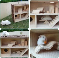 Navaris Houten Hamsterhuis - Speelhut Voor Hamsters, Kleine Knaagdieren, Gerbils, Muizen - Schuilplaats Op Twee Etages Voor Hamster, Cavia, Muis 15 Navaris Houten Hamsterhuis - Speelhut Voor Hamsters, Kleine Knaagdieren, Gerbils, Muizen - Schuilplaats Op Twee Etages Voor Hamster, Cavia, Muis -Huisdierbenodigdheden 1200x1196 3