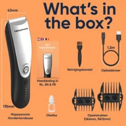 Happysnoots Hondentondeuse Draadloos Voor Dikke Vacht - Tondeuse Hond & Kat - Hondentrimmer - Professioneel Dieren Tondeuse -Huisdierbenodigdheden 1200x1200 178