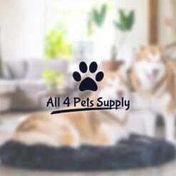 All 4 Pets Supply® Hondenmand Donut - Maat XL - Geschikt Voor Honden Tot 100 Cm - Hondenkussen - Zwart -Huisdierbenodigdheden 1200x1200 219