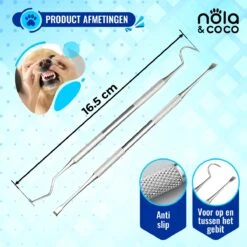 Nola & Coco® Tandsteen Verwijderaar Set Inclusief Bewaardoosje - Tandenkrabber - Set Van Twee - Hond - Kat - Tandenborstel - Tandplak Verwijderen - Tandenstoker - Honden Tanden Schoonmaken - Tandenhaakje - Gebitsreiniging 13 Nola & Coco® Tandsteen Verwijderaar Set Inclusief Bewaardoosje - Tandenkrabber - Set Van Twee - Hond - Kat - Tandenborstel - Tandplak Verwijderen - Tandenstoker - Honden Tanden Schoonmaken - Tandenhaakje - Gebitsreiniging -Huisdierbenodigdheden 1200x1200 225
