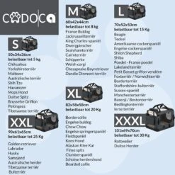 Cadoca Hondentransportbox Opvouwbaar - Maat M -Huisdierbenodigdheden 1200x1200