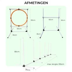 AYOO Agility Voor De Hond - Honden Training - Honden Behendigheid Set - Hondenparcours - Training Huisdieren - Honden Agility Set - Slalom - Horde - Draagzak - Agility Set - Oranje - Wit - GRATIS Speeltouw 14 AYOO Agility Voor De Hond - Honden Training - Honden Behendigheid Set - Hondenparcours - Training Huisdieren - Honden Agility Set - Slalom - Horde - Draagzak - Agility Set - Oranje - Wit - GRATIS Speeltouw -Huisdierbenodigdheden 1200x1200 250