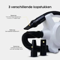 Hondenfohn - Waterblazer Met Draaiknop - 2400W Vermogen Met Warme En Koude Stand - Wit -Huisdierbenodigdheden 1200x1200 317