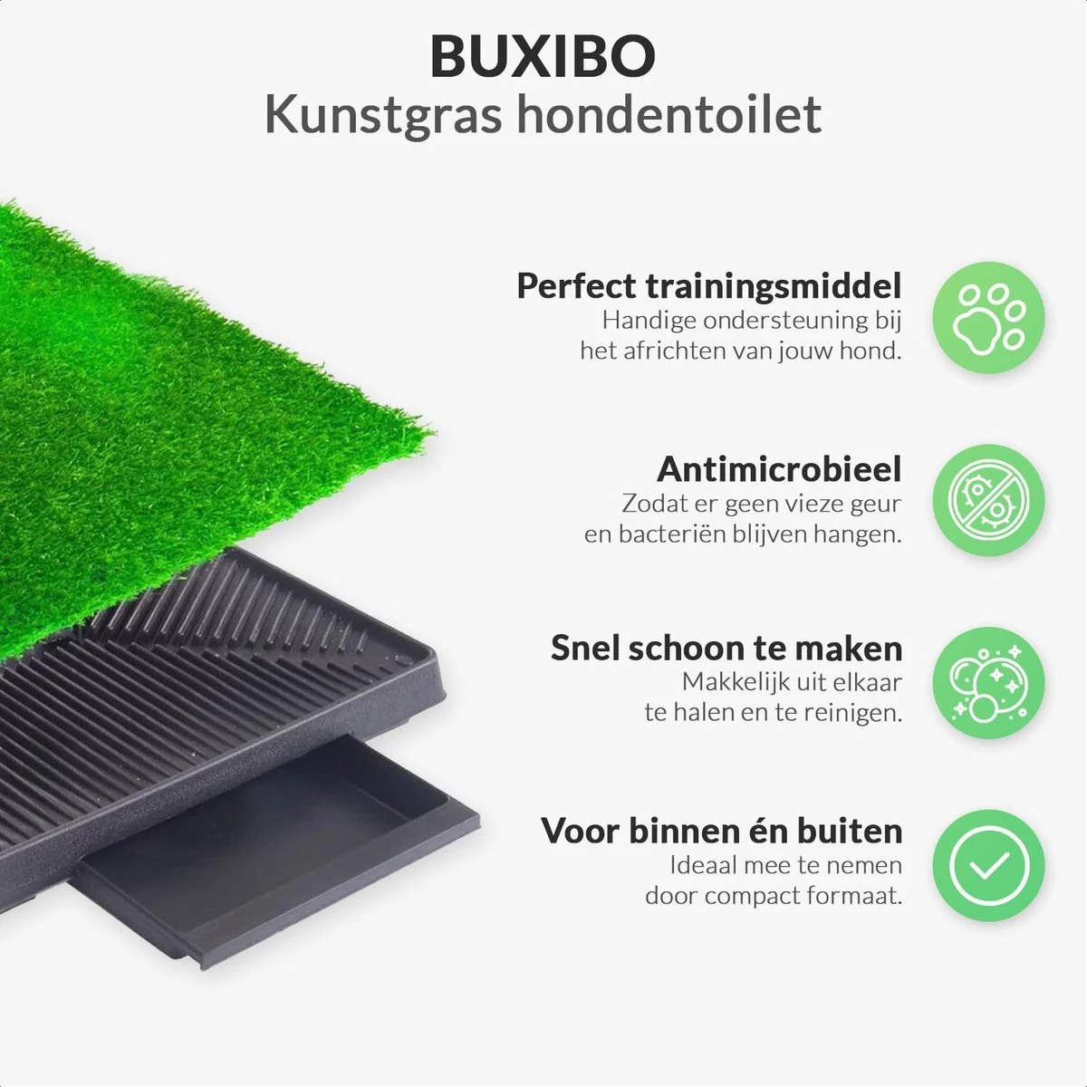 Merkloos Hondentoilet Kunstgras Met Bak - Indoor Dierentoilet - Uitneembare Opvangbak - Puppy Training Pets - Outdoor/Balkon/Tuin/Indoor Toilet - 50x64 Cm 6 Merkloos Hondentoilet Kunstgras Met Bak - Indoor Dierentoilet - Uitneembare Opvangbak - Puppy Training Pets - Outdoor/Balkon/Tuin/Indoor Toilet - 50x64 Cm - Afbeelding 4