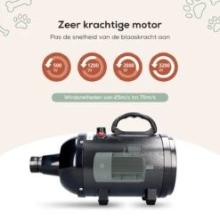 MiMOPETS® Hondenföhn Met 4 Opzetstukken – Waterblazer Voor Honden Met Geluiddemper -Hondendroger - Zwart 16 MiMOPETS® Hondenföhn Met 4 Opzetstukken – Waterblazer Voor Honden Met Geluiddemper -Hondendroger - Zwart -Huisdierbenodigdheden 1200x1200 425