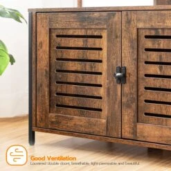 Signature Home Lola Krabpaal Met Kattenbak - Kattenbak Hangmat Mand Katten Huis - Kattenhuis Met Deur En Slot - Krabpalen Katten Huis - Kattenbakmeubel Verborgen - Alles-in-één Kattenspeelgoed Met Kattenhuis - Bruin - 70cm X 132cm X 48cm -Huisdierbenodigdheden 1200x1200 484