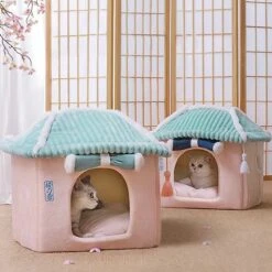Merkloos Petsential Sakura Japanse Mand - Voor Katten (kattenmand) En Kleine Huisdieren (huisdierenmand) -Huisdierbenodigdheden 1200x1200 494