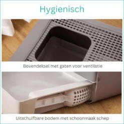 Kattenbak - 2 Uitgangen - Kattentoilet - Uitschuifbare Bodem - Met Schepje - Grijs 53 X 40 X 40 Cm 13 Kattenbak - 2 Uitgangen - Kattentoilet - Uitschuifbare Bodem - Met Schepje - Grijs 53 X 40 X 40 Cm -Huisdierbenodigdheden 1200x1200 536