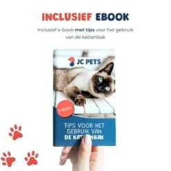 JC Pets Premium Kattenbak Systeem - Inclusief 2.5KG / 4L Kattenbakvulling - Zelfreinigend -Huisdierbenodigdheden 1200x1200 604