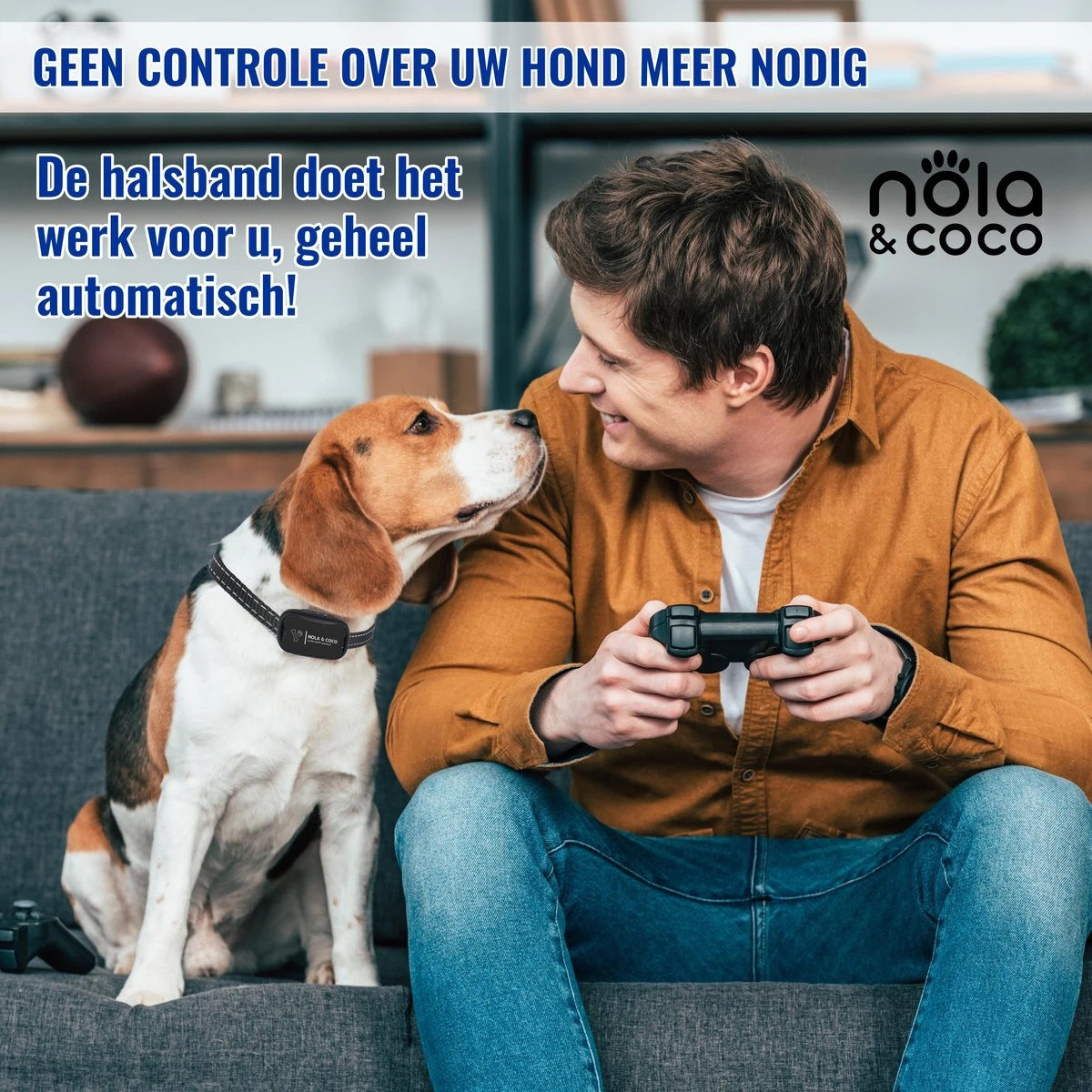 Nola & Coco® Oplaadbare Anti Blafband - 4 Kleuren - Zonder Schok - Waterdichte Diervriendelijke Blaf Halsband - Opvoedingshalsband - Voor Grote En Kleine Honden - Lichte Vibratie En Geluid - 3 Tot 60kg 8 Nola & Coco® Oplaadbare Anti Blafband - 4 Kleuren - Zonder Schok - Waterdichte Diervriendelijke Blaf Halsband - Opvoedingshalsband - Voor Grote En Kleine Honden - Lichte Vibratie En Geluid - 3 Tot 60kg - Afbeelding 6