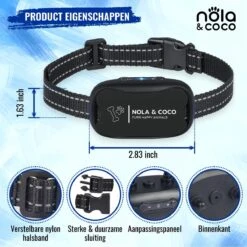 Nola & Coco® Oplaadbare Anti Blafband - 4 Kleuren - Zonder Schok - Waterdichte Diervriendelijke Blaf Halsband - Opvoedingshalsband - Voor Grote En Kleine Honden - Lichte Vibratie En Geluid - 3 Tot 60kg 15 Nola & Coco® Oplaadbare Anti Blafband - 4 Kleuren - Zonder Schok - Waterdichte Diervriendelijke Blaf Halsband - Opvoedingshalsband - Voor Grote En Kleine Honden - Lichte Vibratie En Geluid - 3 Tot 60kg -Huisdierbenodigdheden 1200x1200 78