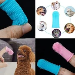 Doodadeals® 4 Stuks Siliconen Honden Tandenborstel - Tanden Borstel Hond - Silicone Dog Tootbrush - Multikleur -Huisdierbenodigdheden 1200x1200 8