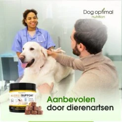 DOG OPTIMAL ANTI ALLERGY SUPPORT 120 Stuks - Allergie - Honden - Hondensnacks - Hondenkoekjes - Hondensupplementen - Honden - Puppy - Hondenvoeding - Weerstand - Jeuk-hond - Jeuk -Huisdierbenodigdheden 1200x1200 80