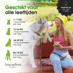 DOG OPTIMAL ANTI ALLERGY SUPPORT 120 Stuks - Allergie - Honden - Hondensnacks - Hondenkoekjes - Hondensupplementen - Honden - Puppy - Hondenvoeding - Weerstand - Jeuk-hond - Jeuk -Huisdierbenodigdheden 1200x1200 84