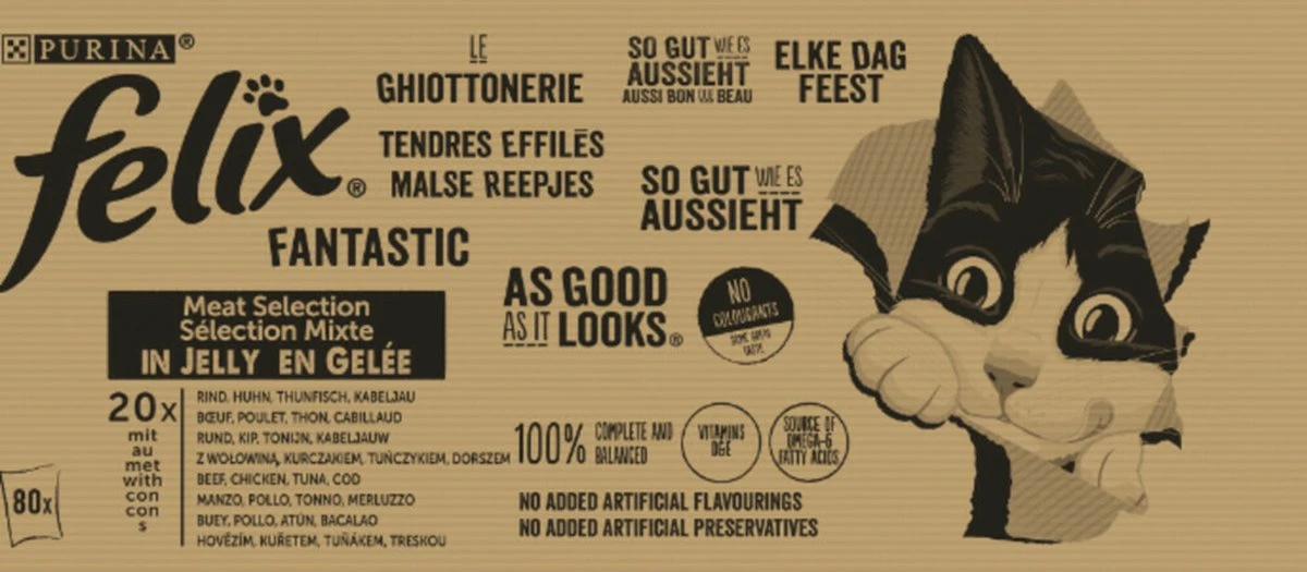 Felix Elke Dag Feest Mix Selectie In Gelei - Katten Natvoer - 80 X 85g 4 Felix Elke Dag Feest Mix Selectie In Gelei - Katten Natvoer - 80 X 85g - Afbeelding 2