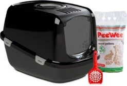 PeeWee Kattenbak XXL EcoDome Startpakket - Zwart - 66,5 X 48,5 X 46,5 Cm 19 PeeWee Kattenbak XXL EcoDome Startpakket - Zwart - 66,5 X 48,5 X 46,5 Cm -Huisdierbenodigdheden 1200x820
