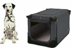Maelson Soft Kennel - Robuuste Hondenbench Van Zacht Materiaal - Opvouwbare Kennel Met Stevig Stalen Binnenframe - Zwart/antraciet - XXS / XS / S / M / L / XL / XXL - 72 S -Huisdierbenodigdheden 1200x827