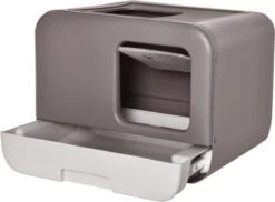 Kattenbak - 2 Uitgangen - Kattentoilet - Uitschuifbare Bodem - Met Schepje - Grijs 53 X 40 X 40 Cm 14 Kattenbak - 2 Uitgangen - Kattentoilet - Uitschuifbare Bodem - Met Schepje - Grijs 53 X 40 X 40 Cm -Huisdierbenodigdheden 1200x884