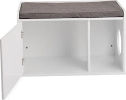 Relaxdays Kattenbak Ombouw - Met Zitkussen - Kattenhuis Wit - Kattenmeubel - Kattenkast 19 Relaxdays Kattenbak Ombouw - Met Zitkussen - Kattenhuis Wit - Kattenmeubel - Kattenkast -Huisdierbenodigdheden 1200x950 1