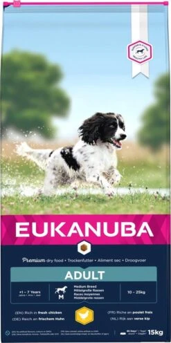 Eukanuba Dog Adult Medium Breed - Kip - Hondenvoer - 15 Kg -Huisdierbenodigdheden 597x1200