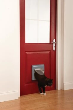 PetSafe Staywell Classic Manual 4-Way Locking Cat Flap - Grijs W/tunnel -Huisdierbenodigdheden 800x1200 12
