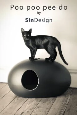 SinDesign Poopoopeedo Kattenbak - Zwart -Huisdierbenodigdheden 800x1200 6