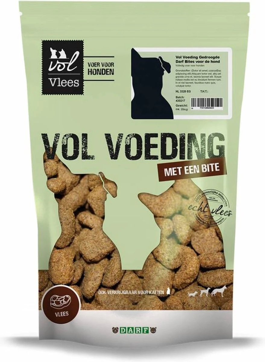 Darf Vol Bites Hondenbrokken – 20kg 5 Darf Vol Bites Hondenbrokken – 20kg - Afbeelding 3