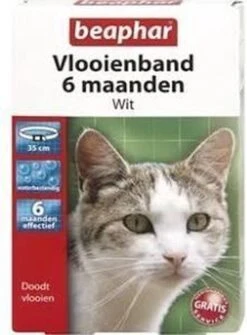 Beaphar Vlooienband - Wit - 1 Stuk -Huisdierbenodigdheden 884x1200