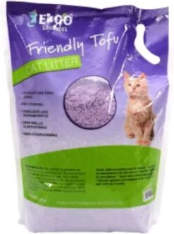 Ekoo Kattenbakvulling Friendly Tofu Lavendel 6 Liter -Huisdierbenodigdheden 894x1200